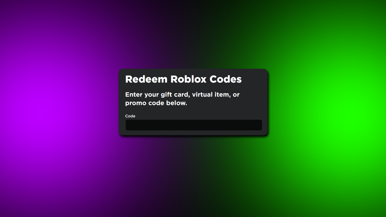 How to Redeem a Roblox Gift Card Code 2024 - SlurpTech