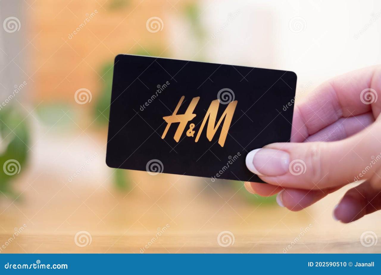 H m gift cards