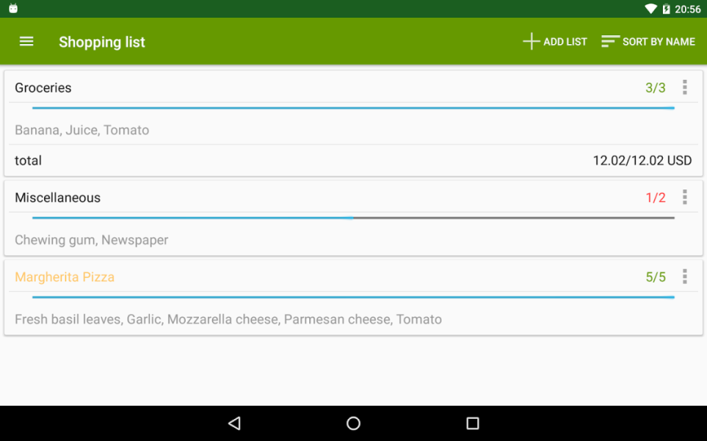 Household Shopping List Google Sheets Template Printable | Etsy