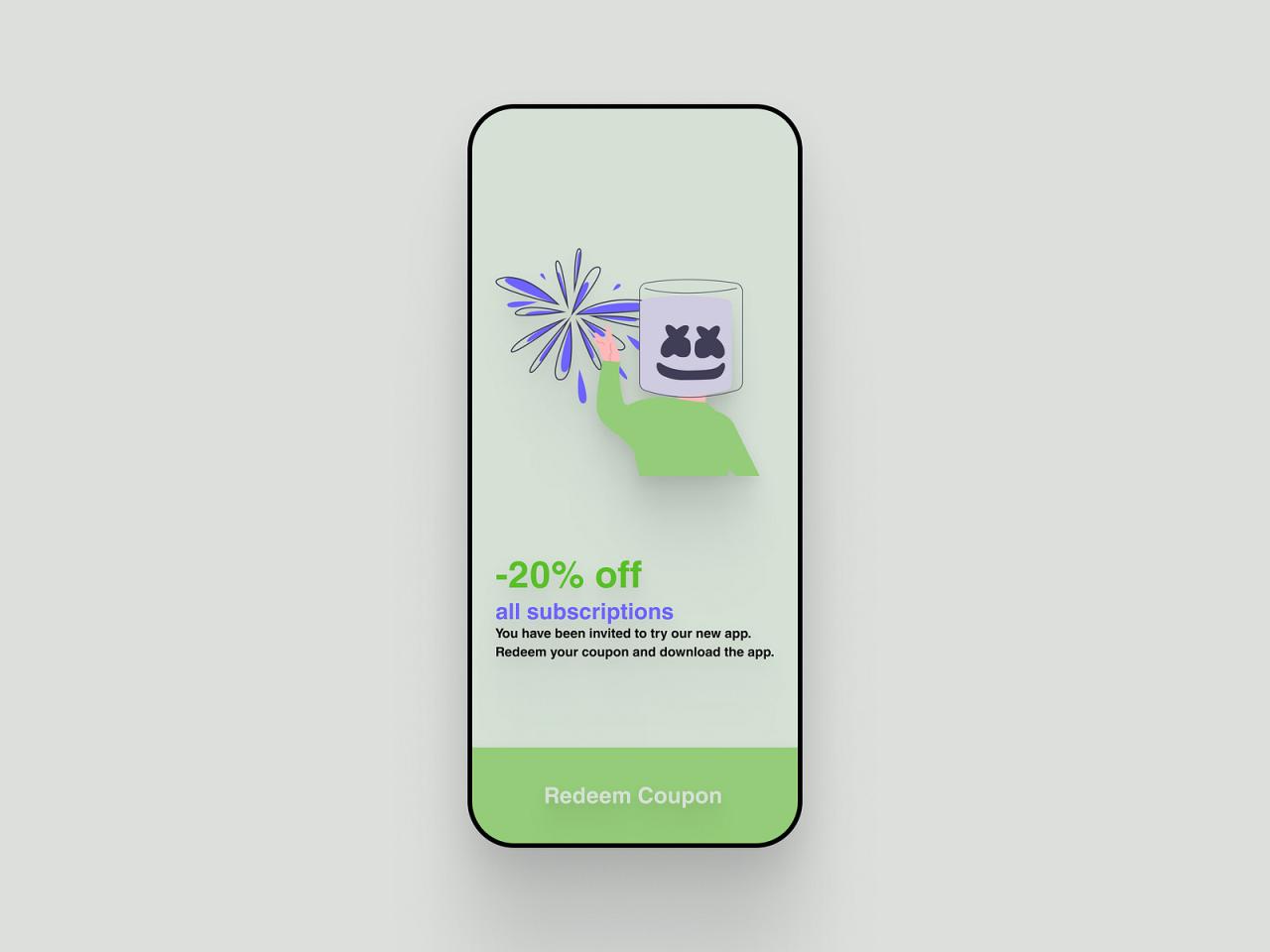 Redeem coupon by Ayesha Malik on Dribbble