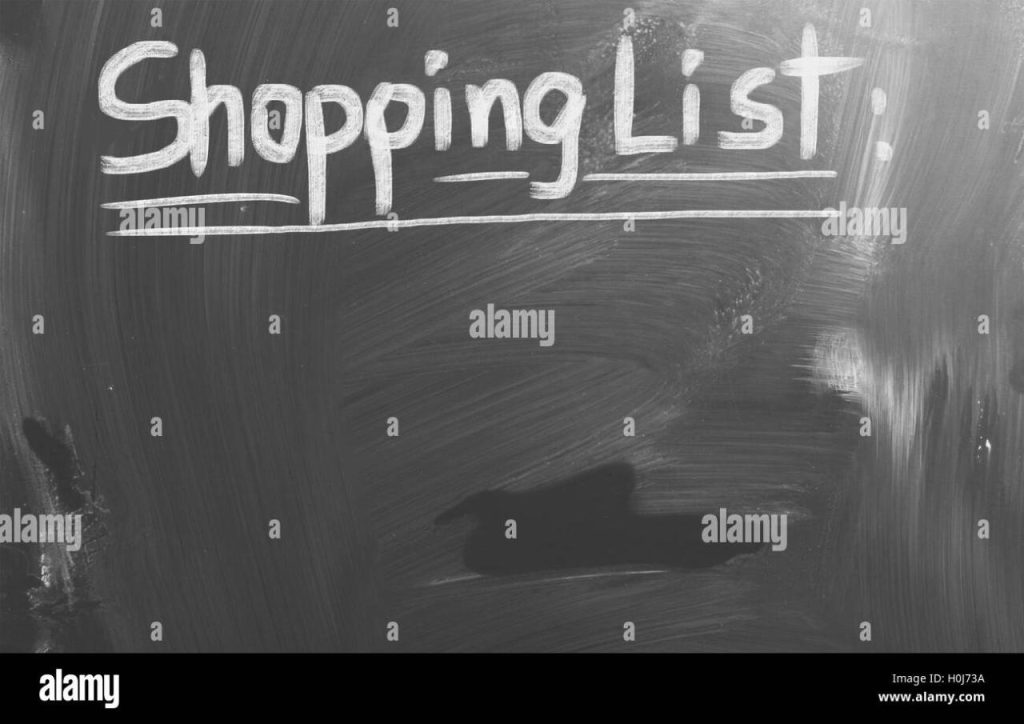 Shopping list