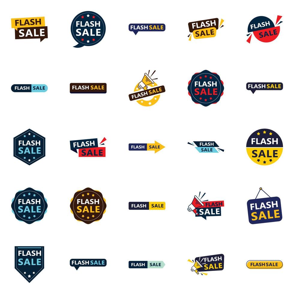 The Flash Sale Vector Collection 25 Flexible Designs for Graphic and ...