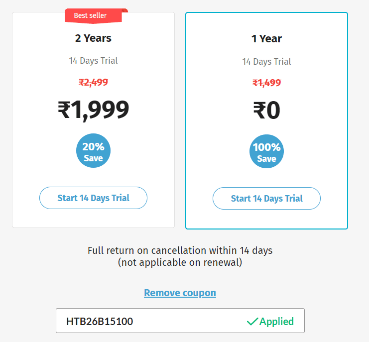 Free Mint and Hindustan Times 1 year Subscription | Thriwe Visa Offer