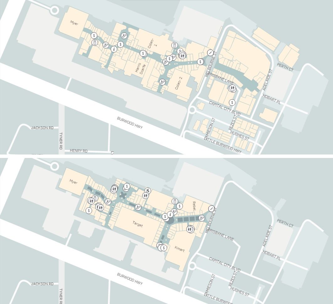 Knox Shopping Centre Map | Color 2018