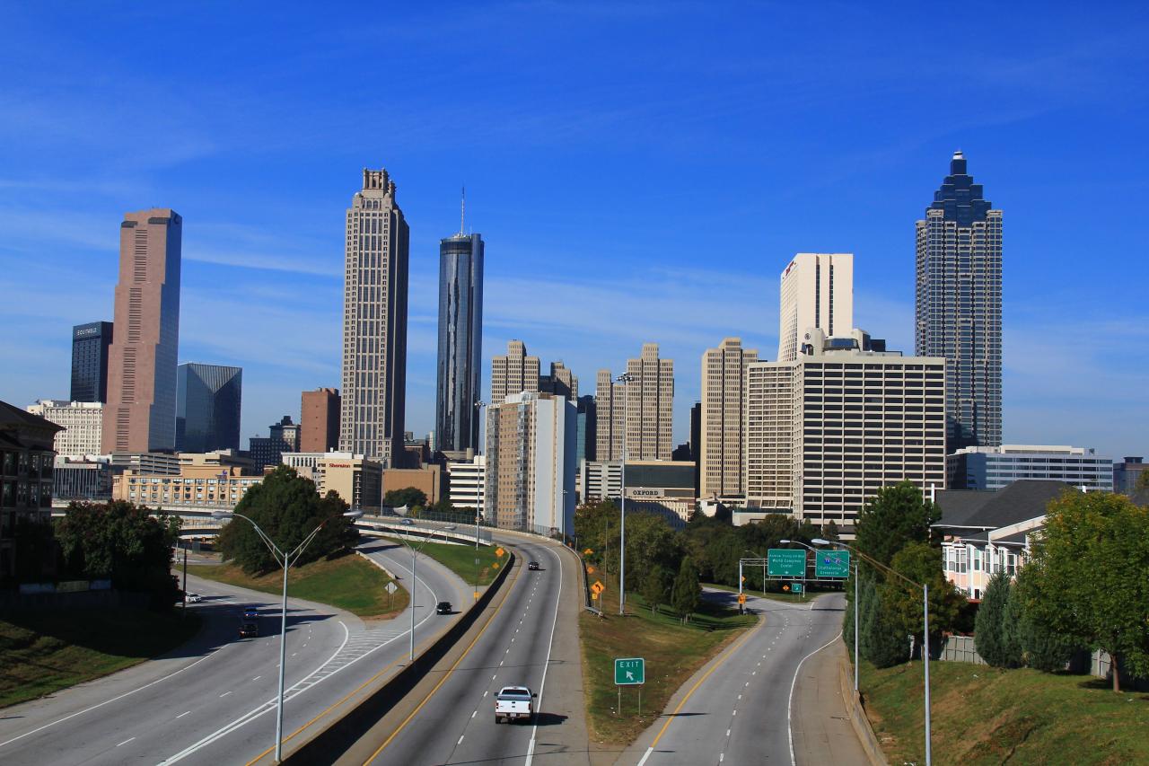 Atlanta, Georgia Downtown Skyline by Richard Krebs | Atlanta skyline ...
