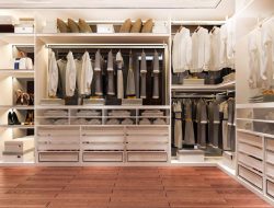 Closet storage maximizing space and functionality