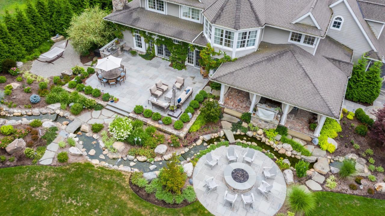 Blissful Garden in Ramsey, NJ: Paver Patio with Fire Pit, Plantings ...