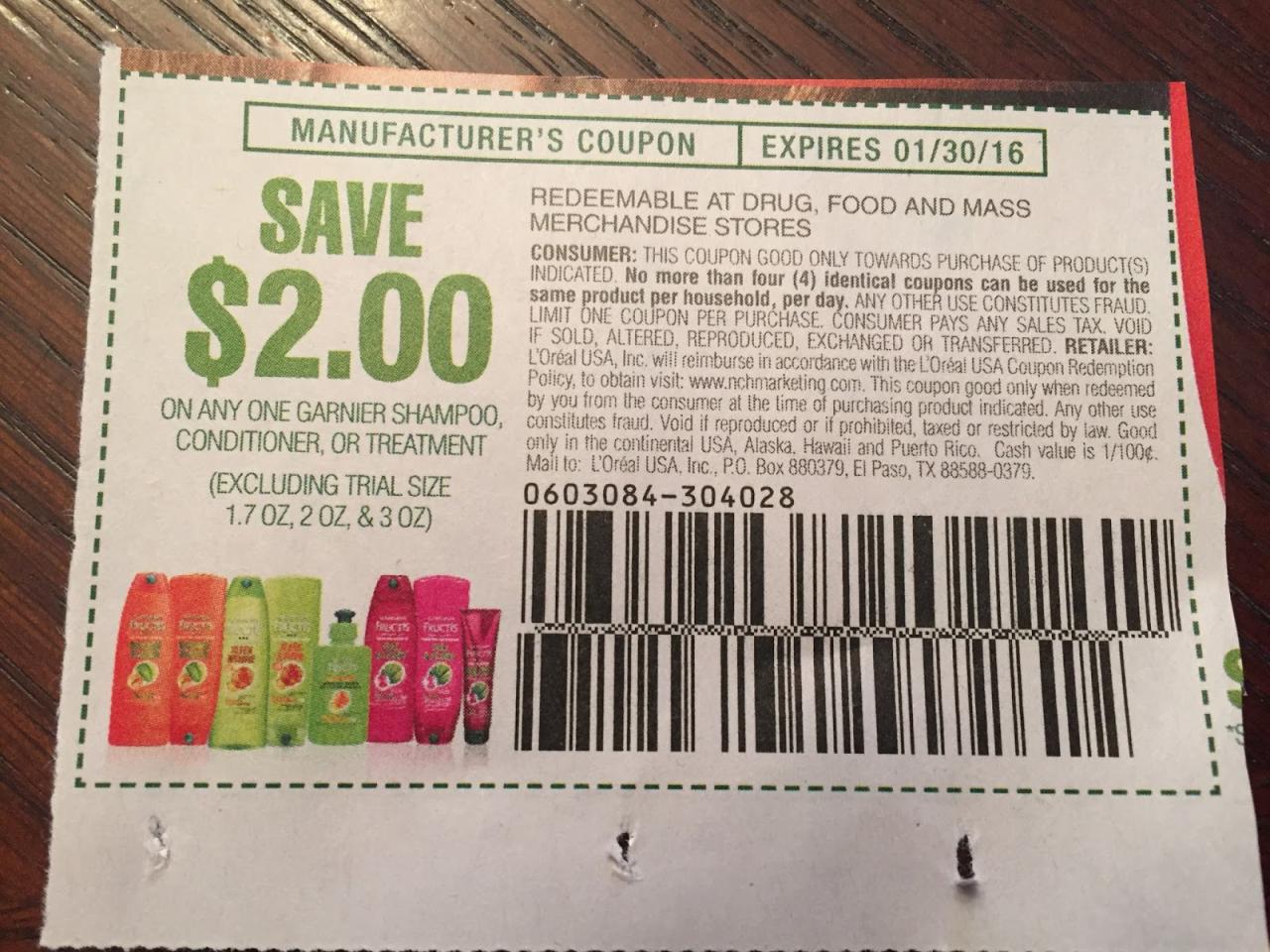 Garnier Coupon Printable