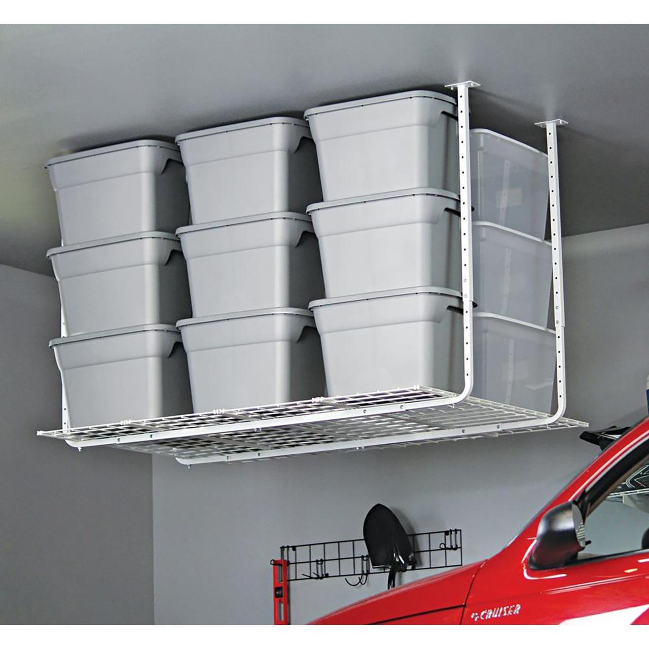 Garage storage shelves