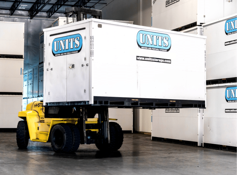 Moving services storage