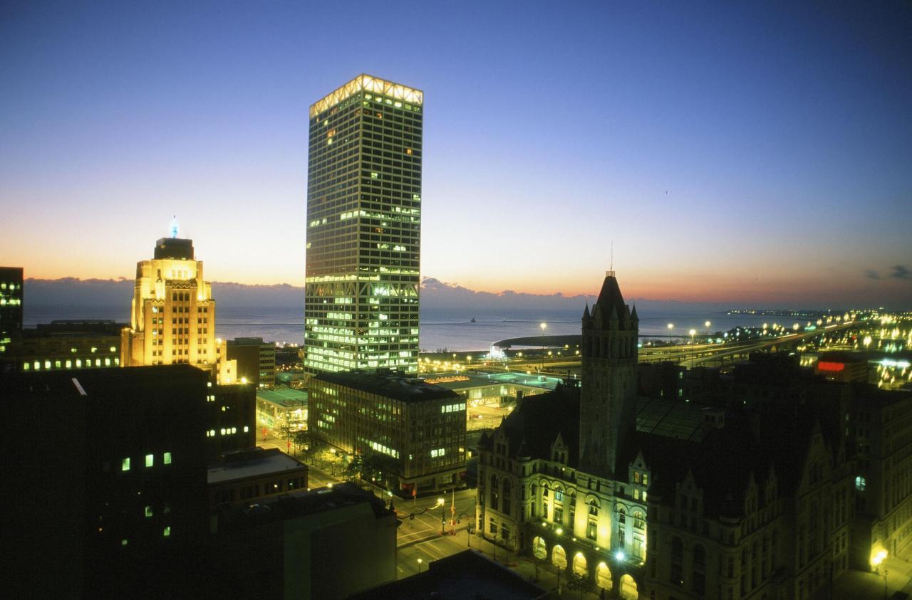 The Cana Island Lighthouse in Door County via drone