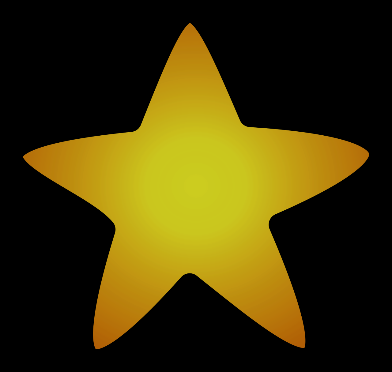Clipart - Gold star