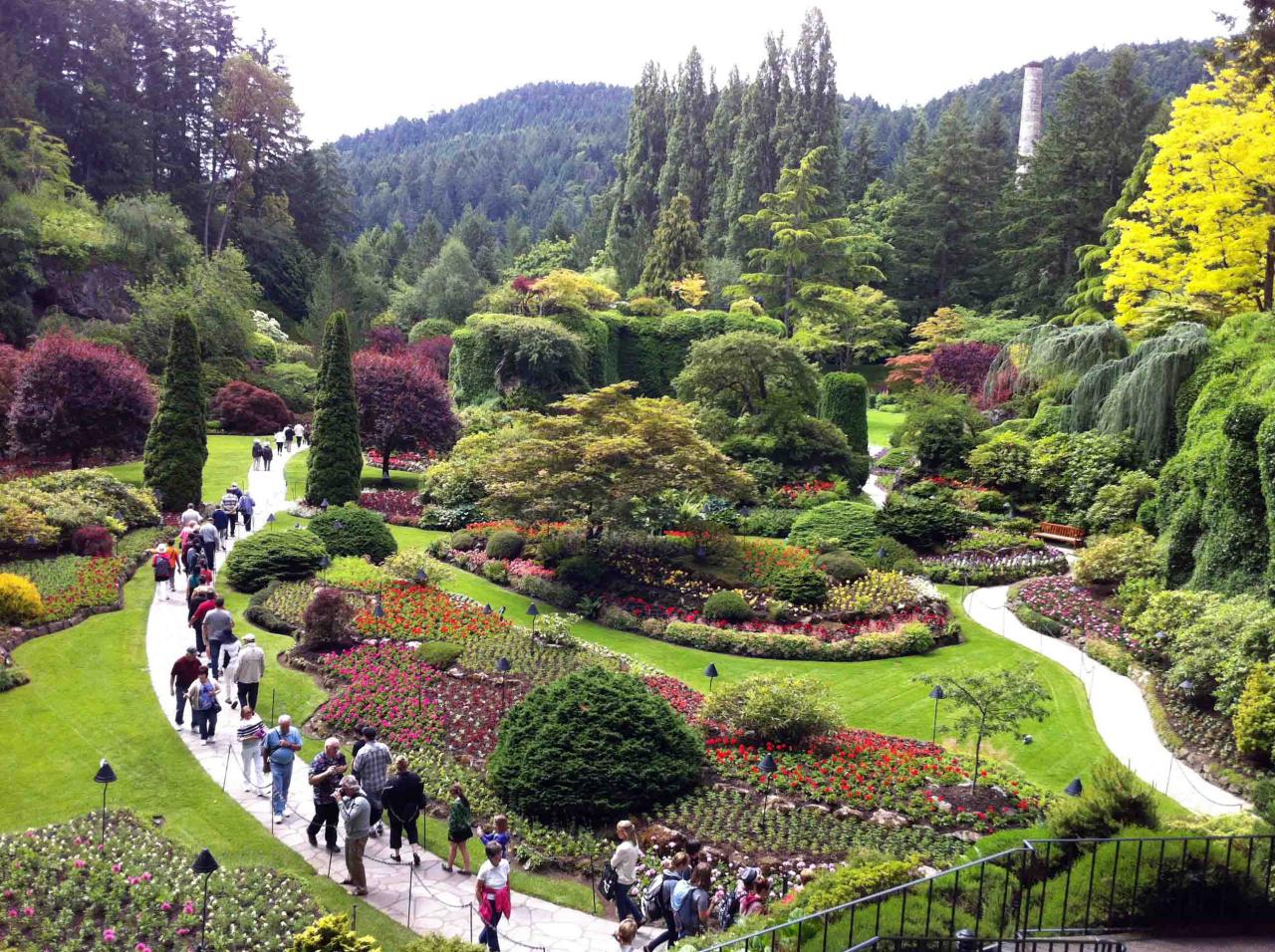 Enjoying The Butchart Gardens and High Tea at The Empress