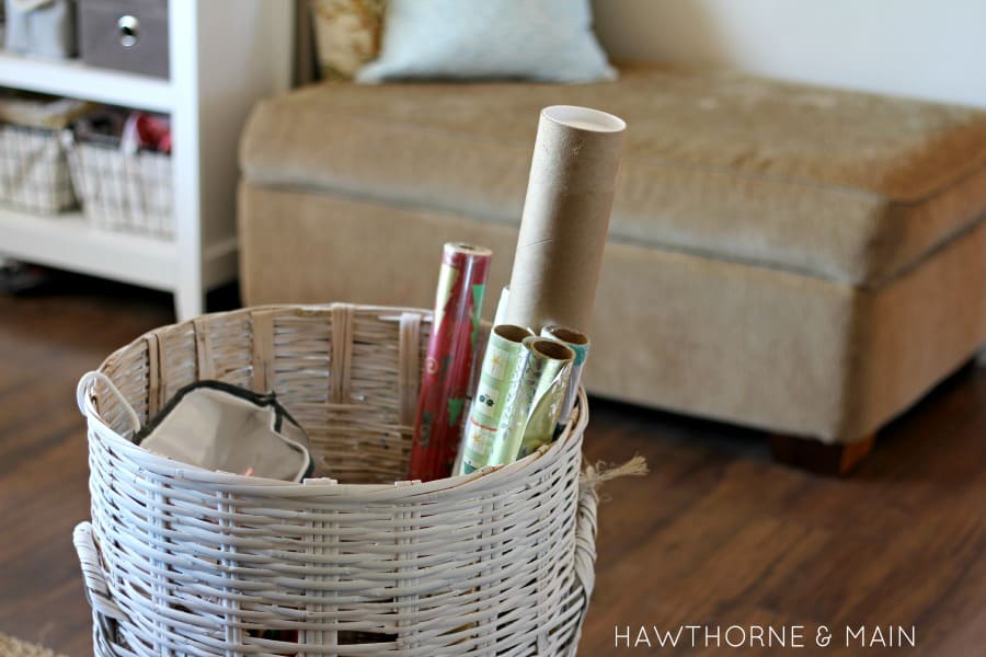 Wrapping Paper Storage Idea!